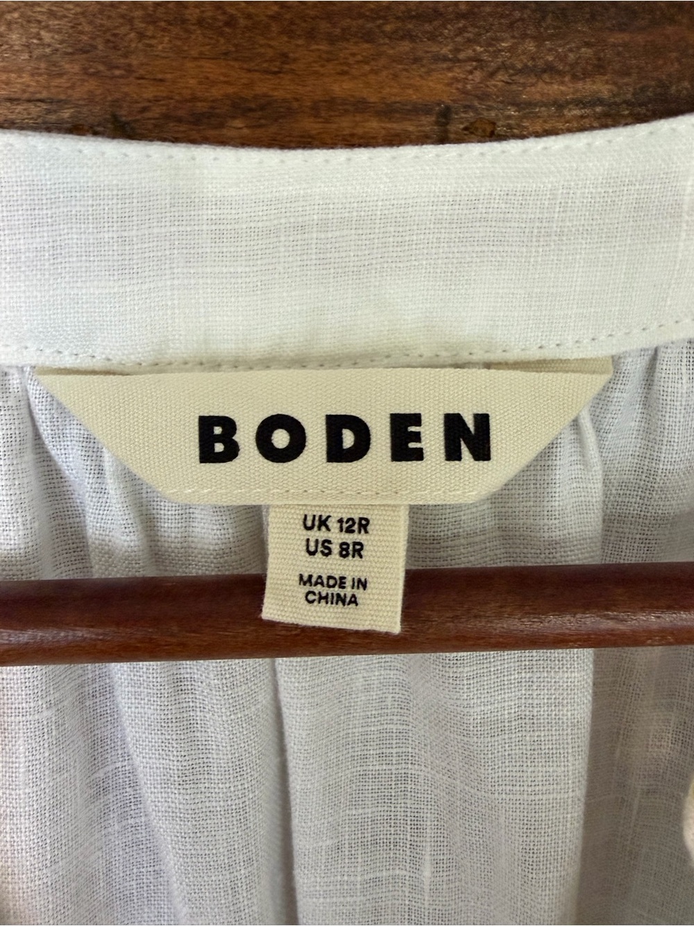 Boden Una Linen Embroidered Caftan Maxi Dress. Size: 8 - Picture 8 of 16